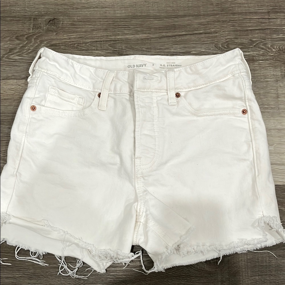Old Navy Women's White Denim Shorts